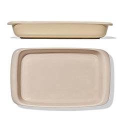 3 Qt Rectangular Stoneware Baking Dish - Biscuit