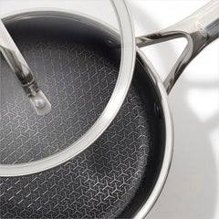 Trident Hybrid Non-Stick Stainless Steel 2.5 Qt Saucepan with Lid