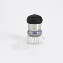 SteeL Soap Dispensing Palm Brush
