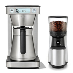 12-Cup Coffee Maker with Podless Single-Serve Function & Conical Burr Coffee Grinder Bundle