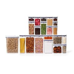 POP Large Cereal Dispenser (4.5 Qt.) & 20-Piece POP Container Set Bundle