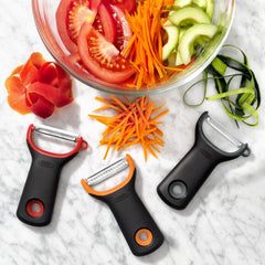 3-Piece Prep Peeler Set, Assorted Blades