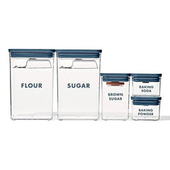 8-Piece Prelabeled Baking POP Container Set