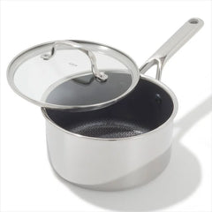 Trident Hybrid Non-Stick Stainless Steel 2.5 Qt Saucepan with Lid