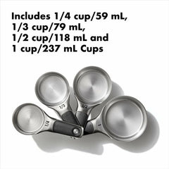 Stainless Steel Measuring Cups and Spoons Set