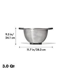 Stainless Steel 3 qt./ 2.8L Colander