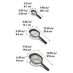 OXO Good Grips 3 Piece Strainer Set