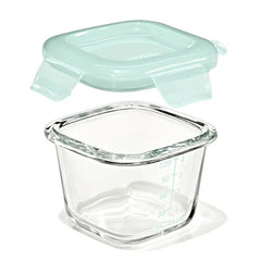 Glass Baby Blocks Food Storage Containers (4 oz) - Opal