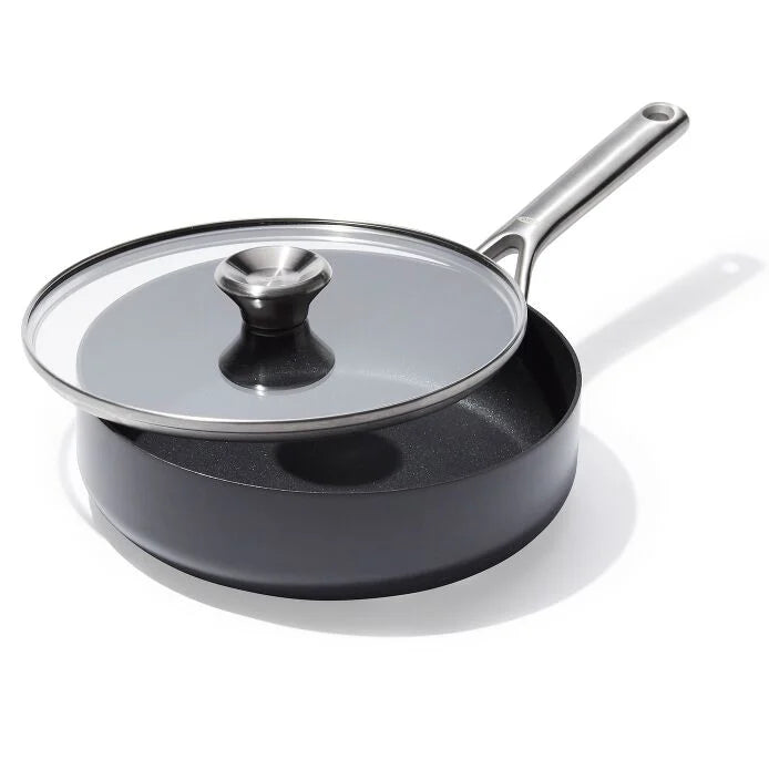 Ceramic Professional Non-Stick 3-Quart Sauté Pan with Lid