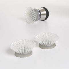 SteeL Soap Dispensing Palm Brush