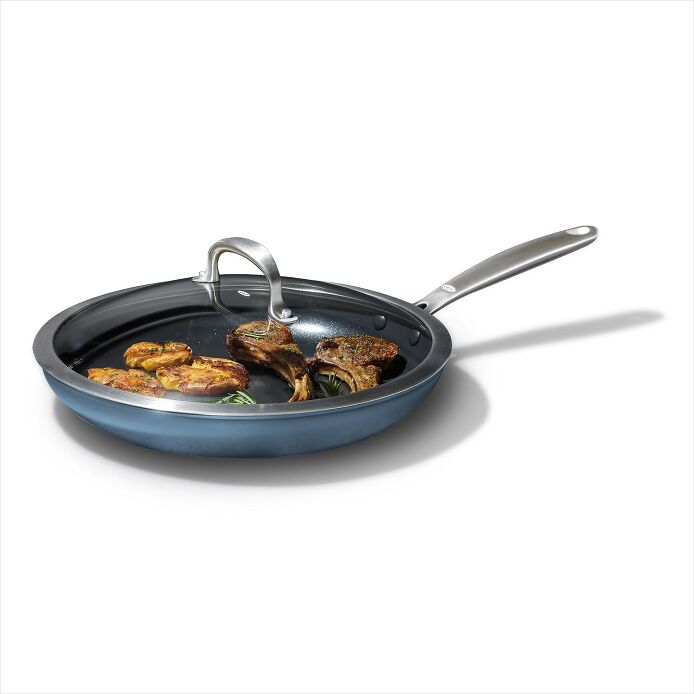 Enhanced 12" Frypan with Lid – Storm Blue