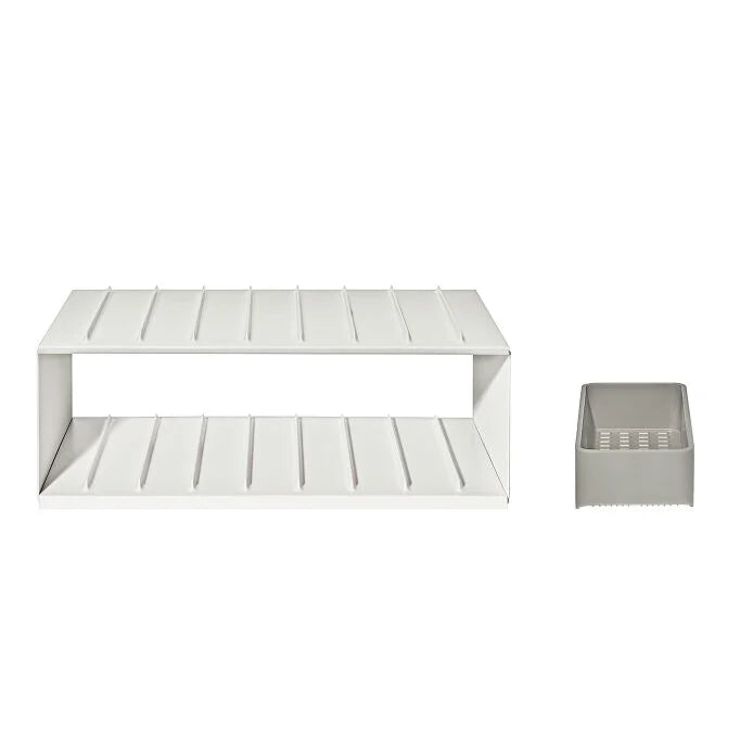 Water Bottle Organizer with Accessory Bin
