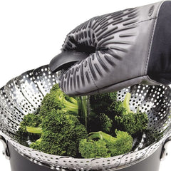 Stainless Steel Steamer with Extendable Handle