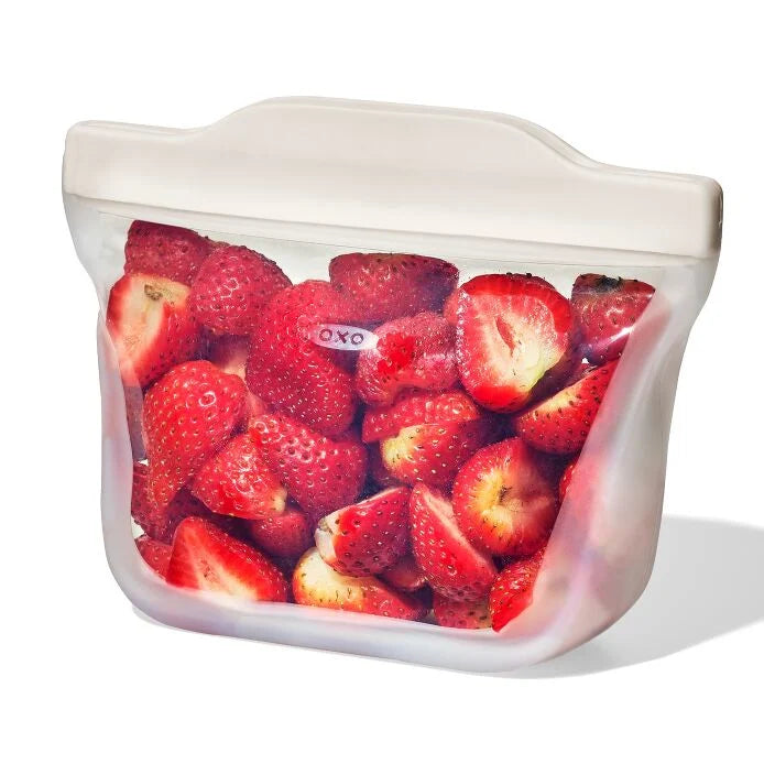 Silicone Reusable Bag - Stand-Up Snack (12 oz) – Oat