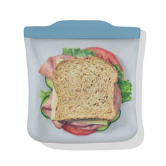 Silicone Reusable Bag  Sandwich (28 oz) - Blue