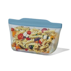 Silicone Reusable Bag  Stand-Up Quart (32 oz) - Blue