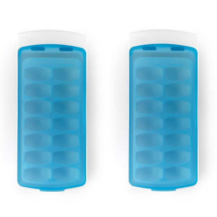 No-Spill Ice Cube Tray - 2 Pack
