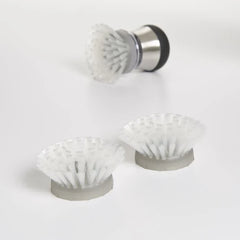 SteeL Soap Dispensing Palm Brush