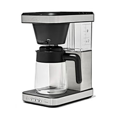 8-Cup Coffee Maker with Podless Single-Serve Function and Glass Carafe