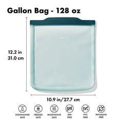 Silicone Reusable Bag - Gallon Bag (128 oz) - Lagoon