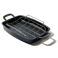 Carbon Steel Obsidian Series Roaster with Rack