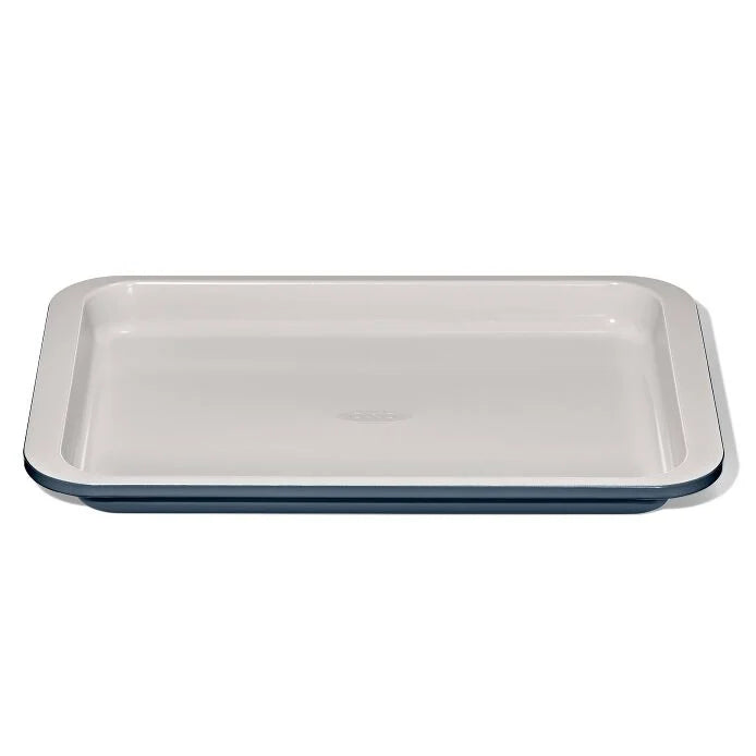 Non-Stick Pro Ceramic Coated Metal Bakeware Quarter Sheet Pan - Storm Blue