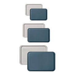 Non-Stick Pro Ceramic Coated Metal Bakeware 3Pc Set - Storm Blue