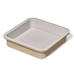 Non-Stick Pro Ceramic Coated Metal Bakeware 9" Square Cake Pan - Biscuit