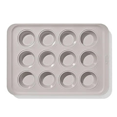 Non-Stick Pro Ceramic Coated Metal Bakeware 12 Cup Muffin Pan – Storm Blue