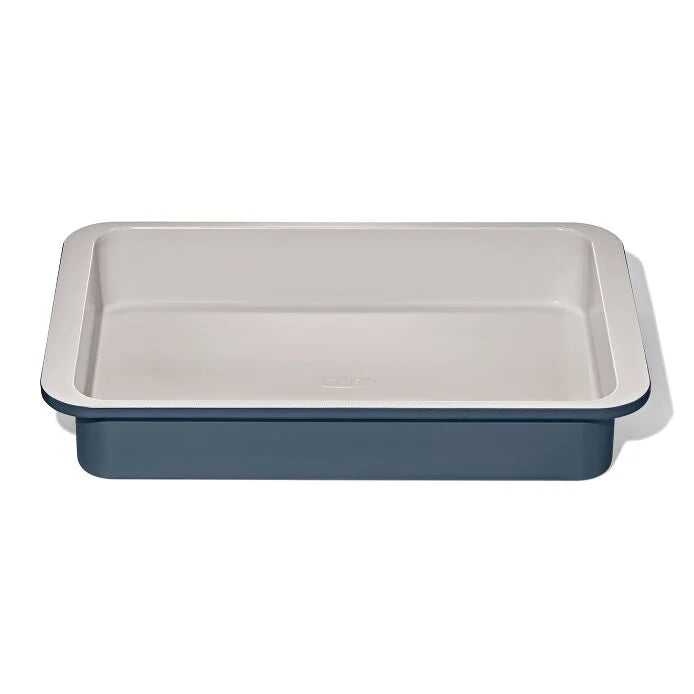 Non-Stick Pro Ceramic Coated Metal Bakeware 9” x 13” Cake Pan – Storm Blue