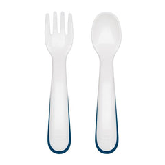 On-the-Go Plastic Fork and Spoon Set with Travel Case